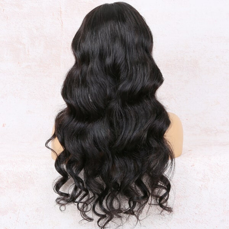 Super Thin Transparent HD Lace Front Wigs, Body Wave Indian Remy Human Hair [Pre-bleached knots, Pre-plucked hairline, Removable elastic band]