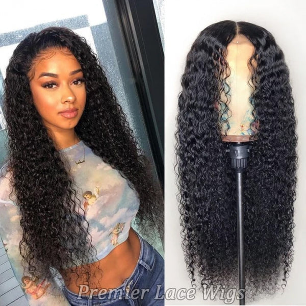 Full Lace Wigs 100% Hand-Tied, Wet Wavy Indian Remy Human Hair