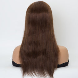 mono with weft topper high quality human hair topper brown color topper