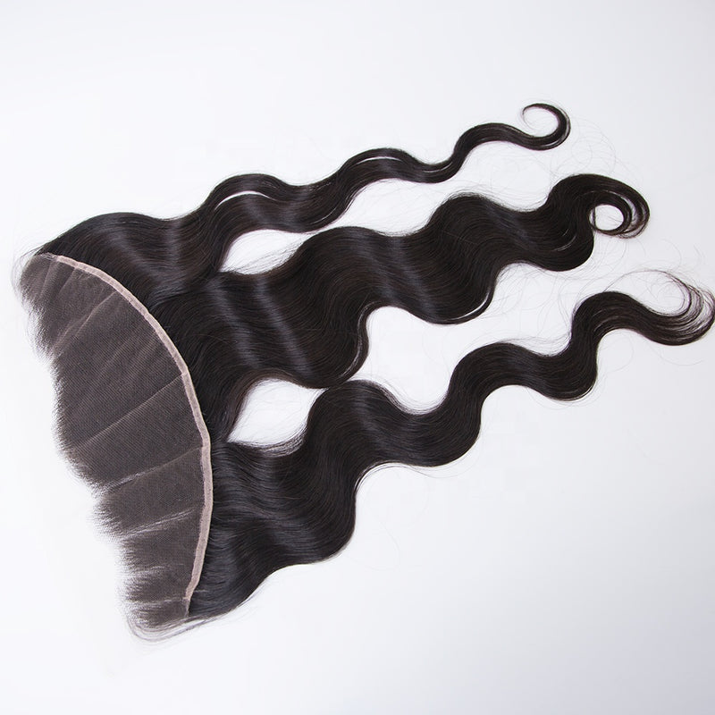 closure body wave hair natural color human hair cuticle aligned hair frontal