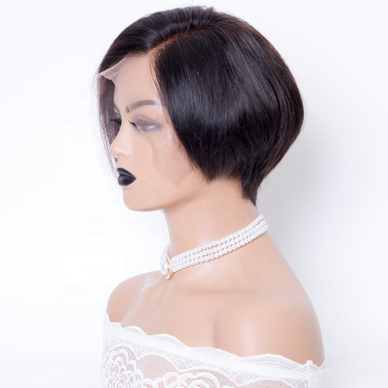 SW-3 Pixi cut lace front wig short wig cheap human hair wigs