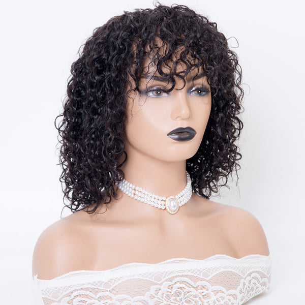 full machine made wig curly wig cheap human hair wigs