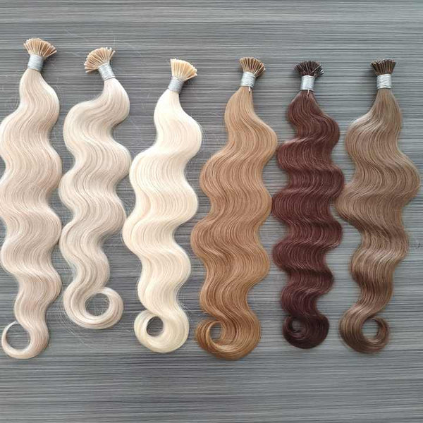 Body Wave Virgin Remy Human Hair Extensions Manufacturer I Tip Hair Extensions Human Hair