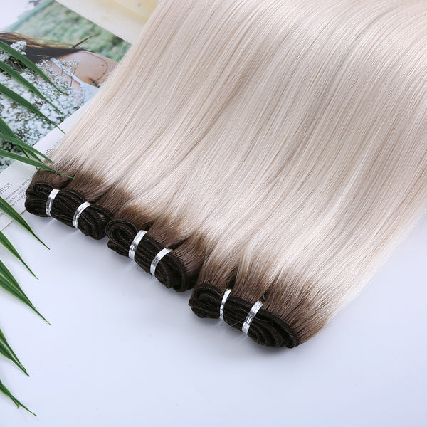 body wave virgin european remy hair extensions machine made weft bundles double drawn human hair