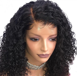 360 Lace wig 360 Swiss Lace Frontal Unprocessed Natural Black Color With Baby Hair 150% heavy density