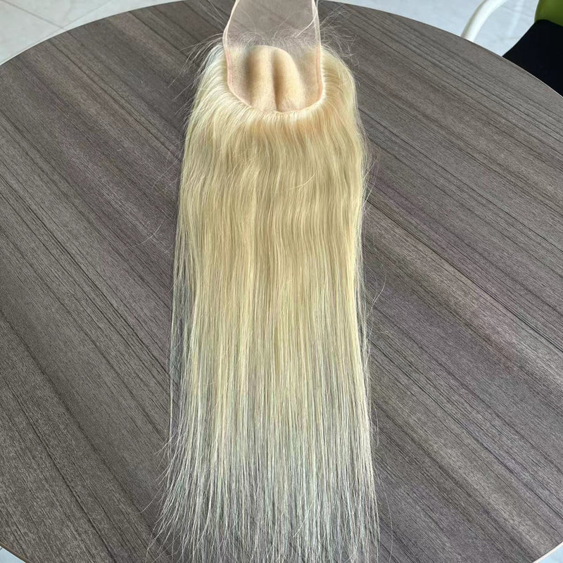 18 inches 5*6 inches HD lace closure blonde 613 color 100% human hair