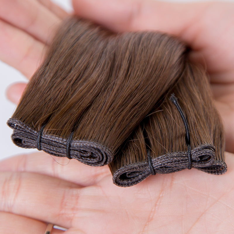 24 inch genius weft #4 color virgin human hair extension