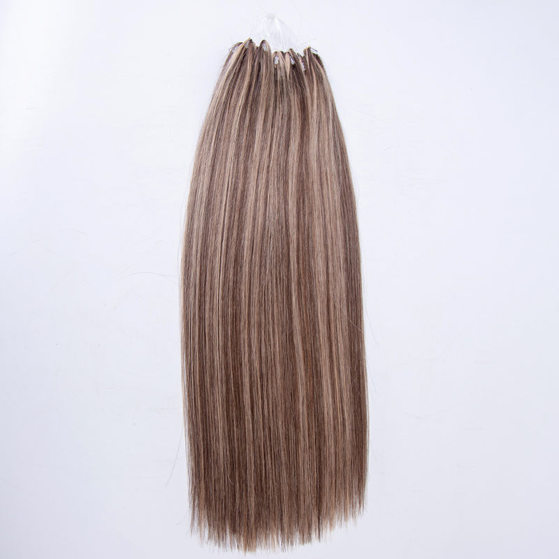 Brown balayage color feather hair extension 100 human hair cuticle aligned hair on sale