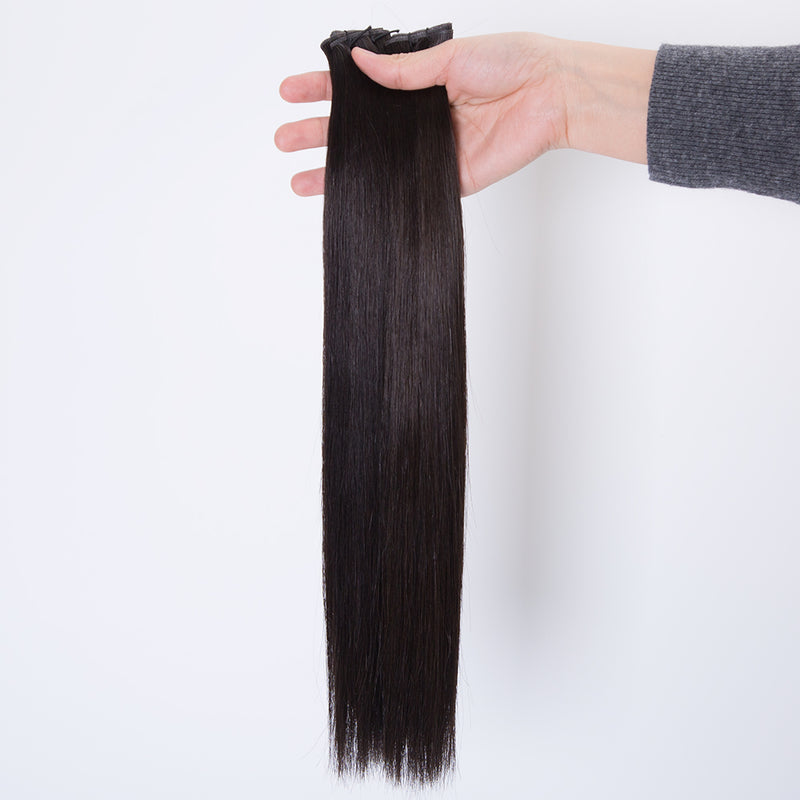 New arrival genius weft #2 color virgin human hair extension