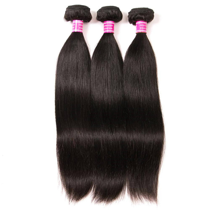 Wholesale Brazilian Hair Straight Bundles 100% Unprocessed Virgin Straight Human Hair Bundles Weave Extensions