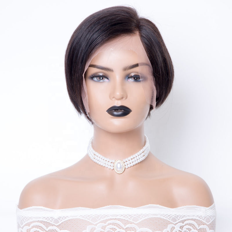 SW-3 Pixi cut lace front wig short wig cheap human hair wigs