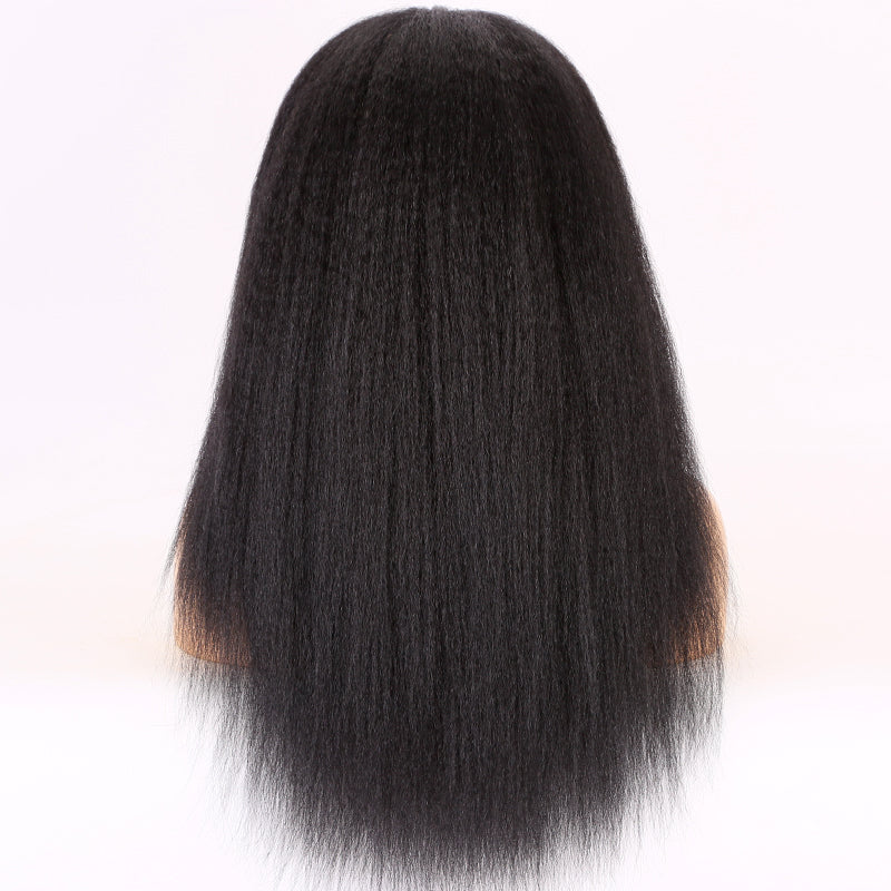 wholesale and cheap Virgin Cuticle Aligned Hair Head band Wig For Black Women natural color Headbands Wig Human Hair