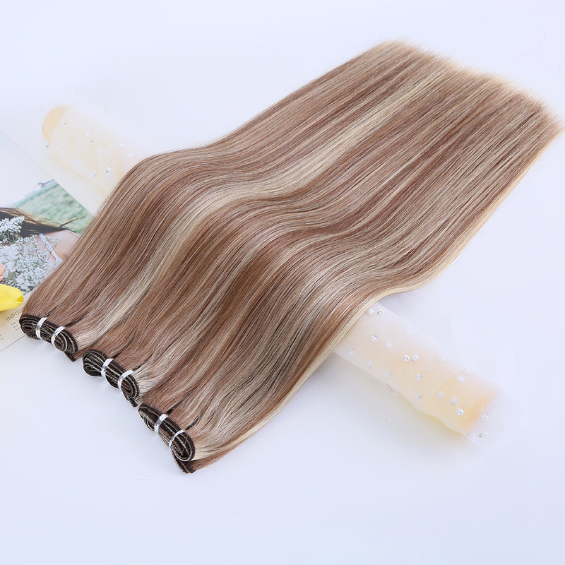 virgin european remy hair extensions white blonde color real human hair weft human hair bundles