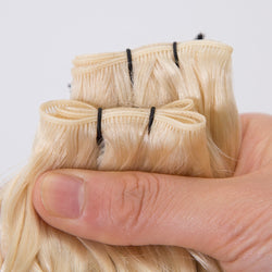 European hair genius weft 100g 50 per pack hair bundle can cut 613 blonde color hair extension