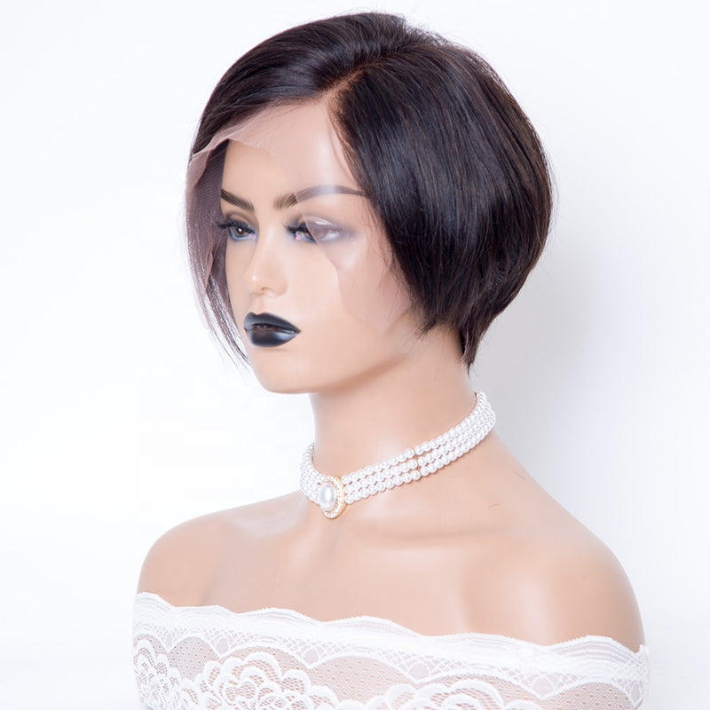 SW-3 Pixi cut lace front wig short wig cheap human hair wigs