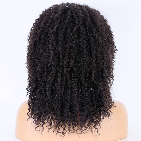 Premier 200% Density Brazilian Afro Kinky Curly Hair Headband Wig For Black Women