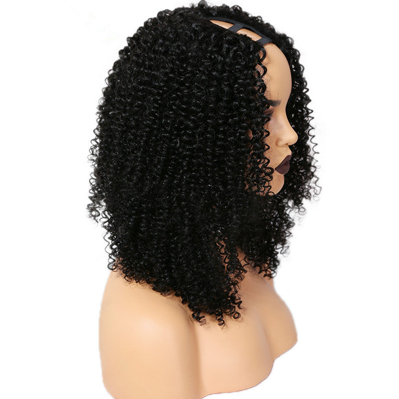 premier brazilian remy human hair u part wig short afro wigs for black women