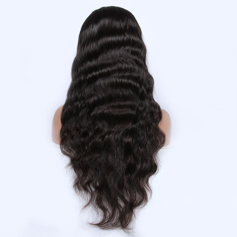 customize wigs virgin cambodian human hair wavy transparent HD film lace full lace wigs ice white blonde color silk top wig