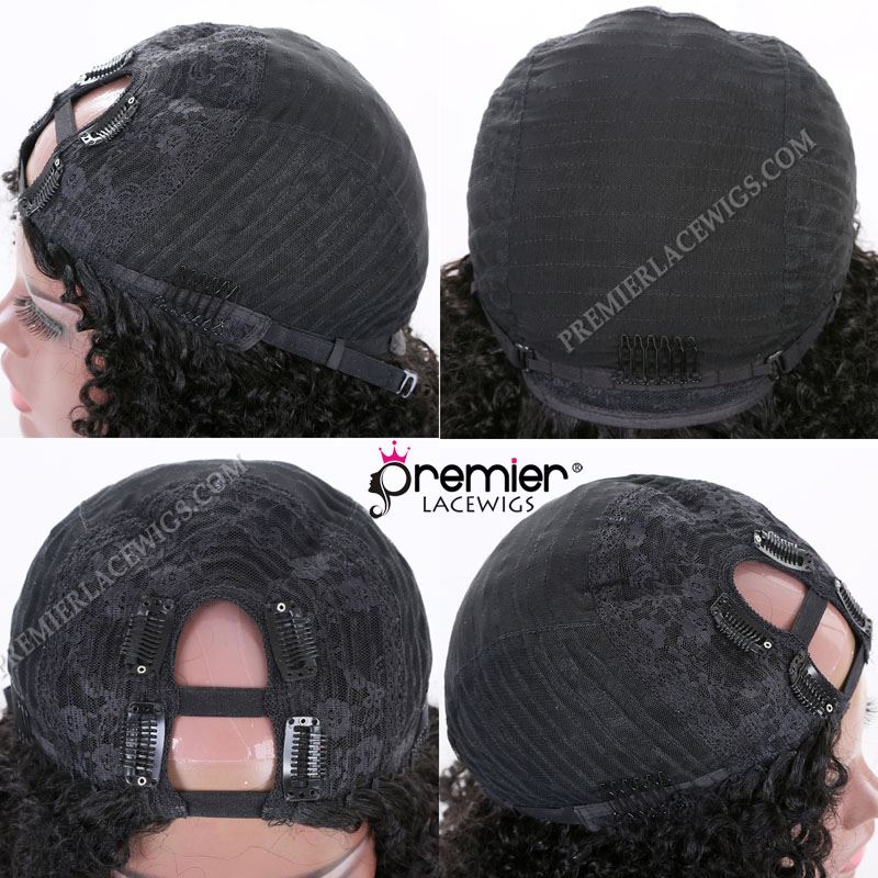 #SUPERSEPTEMBER SALES 30% DISCOUNT OFF Afro Kinky Curly Textured Indian Remy Human Hair U Part Wig