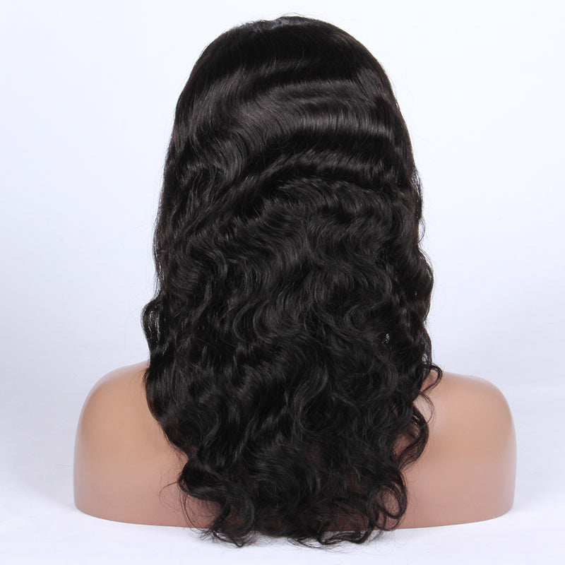 Premier Indian Remy Hair Natural Wavy Wholesale U Part Human Hair wig