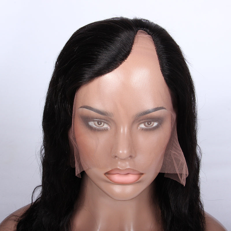 Premier Indian Remy Hair Natural Wavy Wholesale U Part Human Hair wig