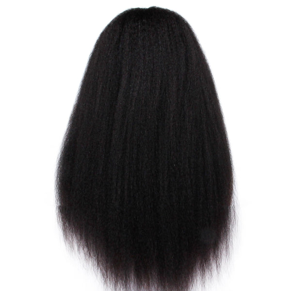 Premier Lace Front Wig with Bang Base Human Hair New Arrival Free Shipping Kinky Straight 2019 Silk INDIAN Hair Swiss Lace Long