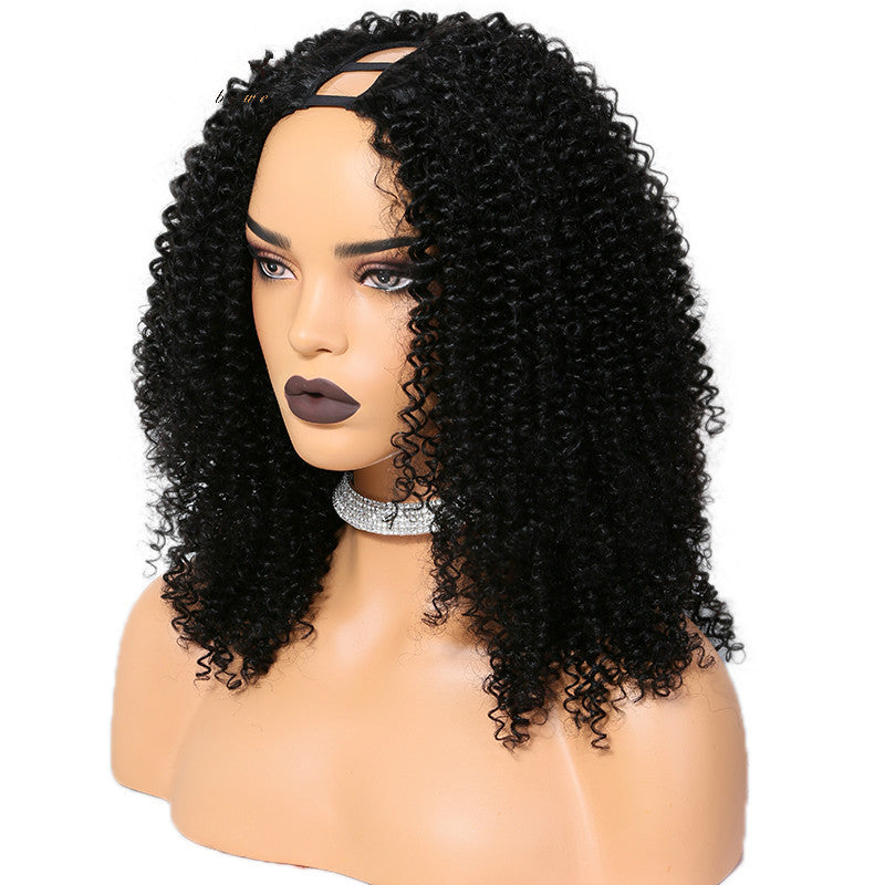 premier brazilian remy human hair u part wig short afro wigs for black women