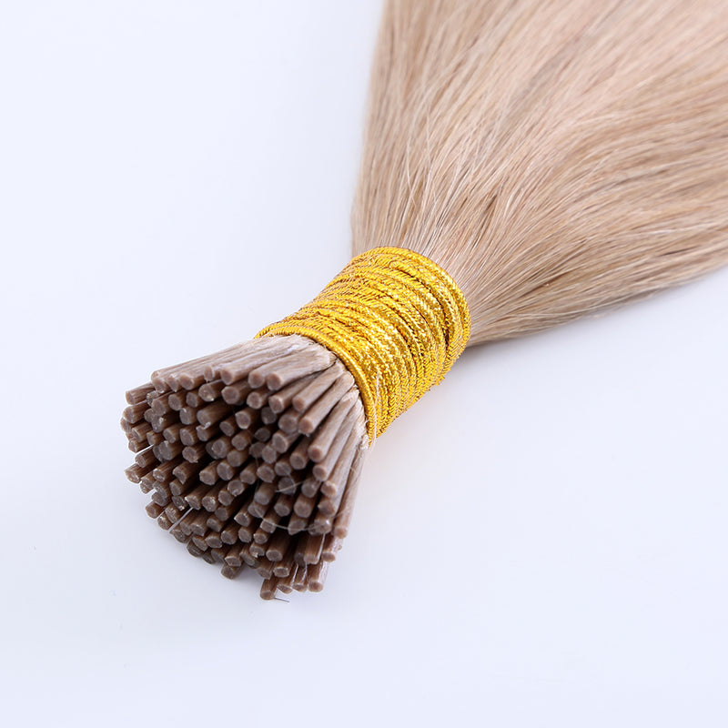 Wholesale factory price 100 human hair i tip hair extension U tip K tip hair extension