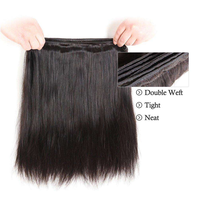 Wholesale Brazilian Hair Straight Bundles 100% Unprocessed Virgin Straight Human Hair Bundles Weave Extensions