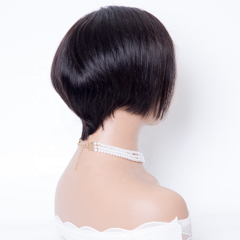 SW-3 Pixi cut lace front wig short wig cheap human hair wigs