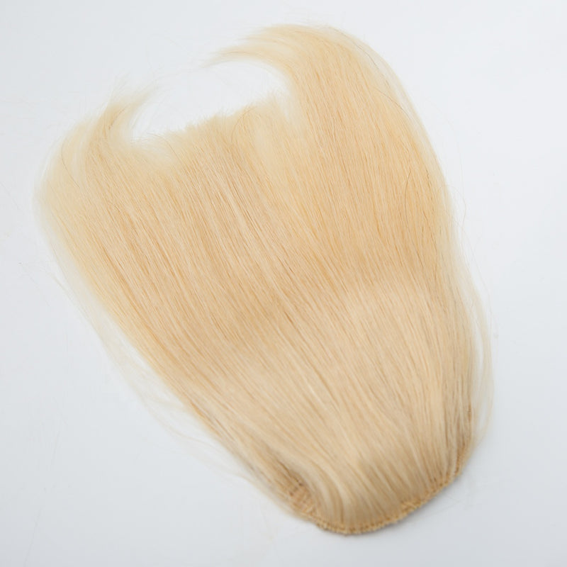 613 blonde color bang wig topper human virgin hair