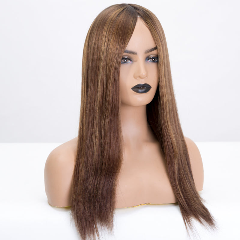 Balayage Color Best Selling Silk Straight 100% European Cuticle Aligned Virgin Human Hair Jewish Wigs