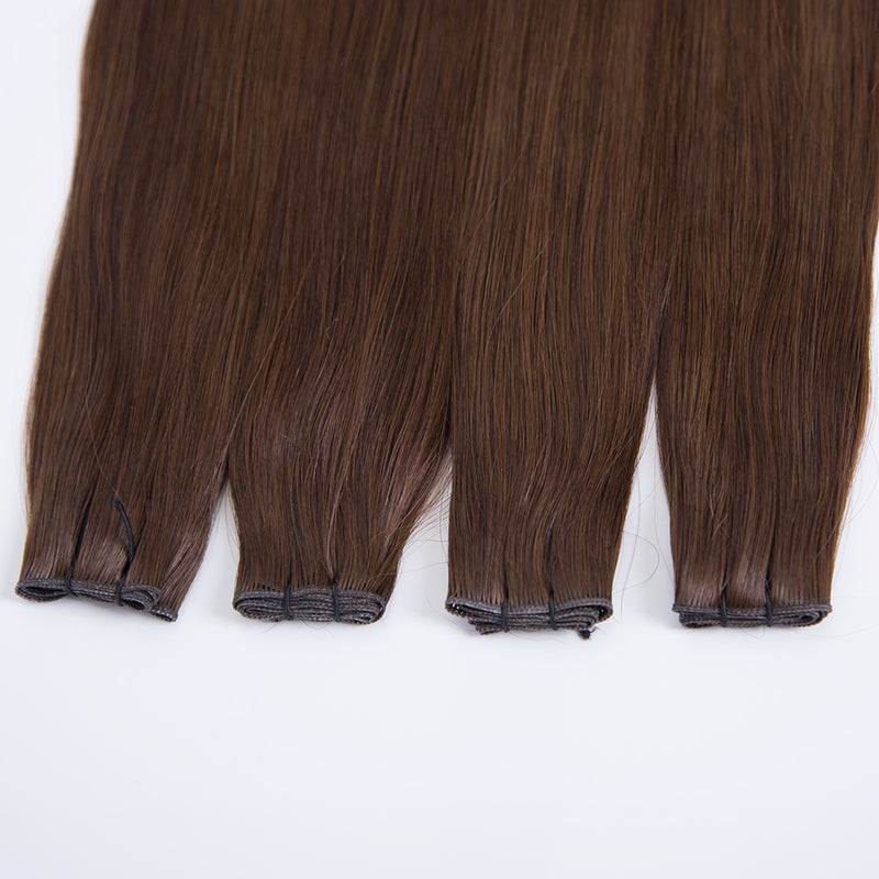 24 inch genius weft #4 color virgin human hair extension