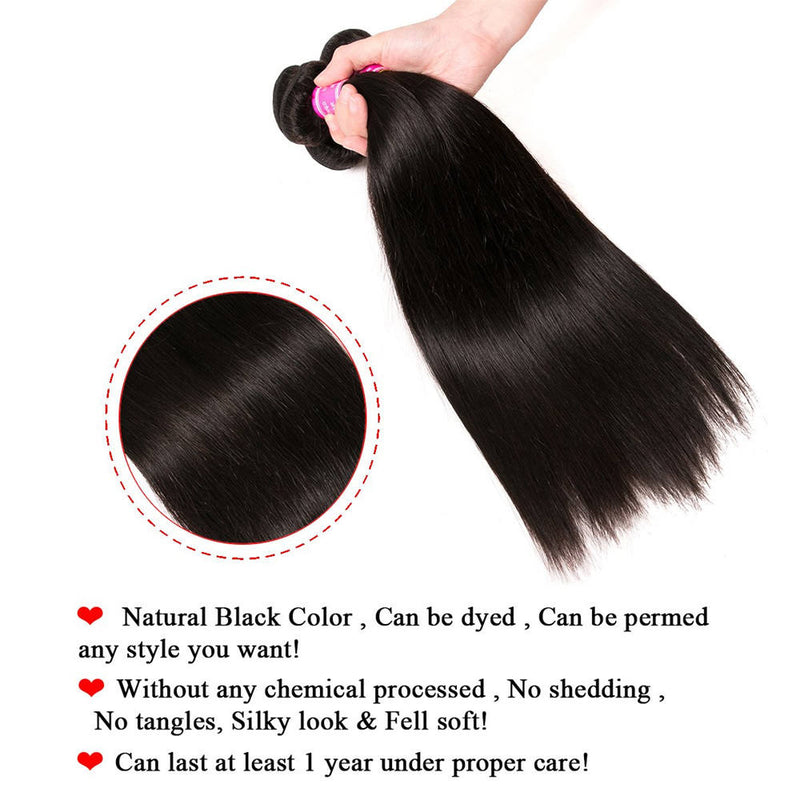 Wholesale Brazilian Hair Straight Bundles 100% Unprocessed Virgin Straight Human Hair Bundles Weave Extensions