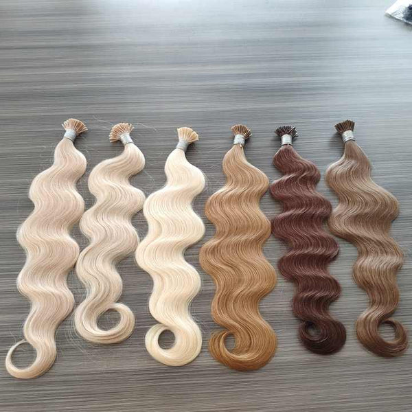 Body Wave Virgin Remy Human Hair Extensions Manufacturer I Tip Hair Extensions Human Hair