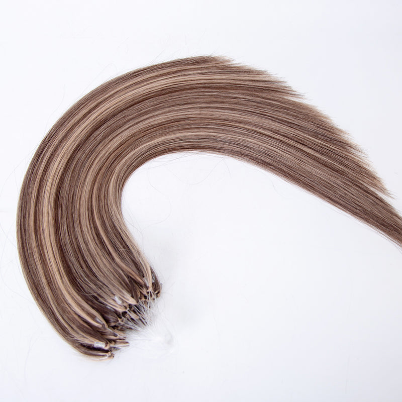 Brown balayage color feather hair extension 100 human hair cuticle aligned hair on sale