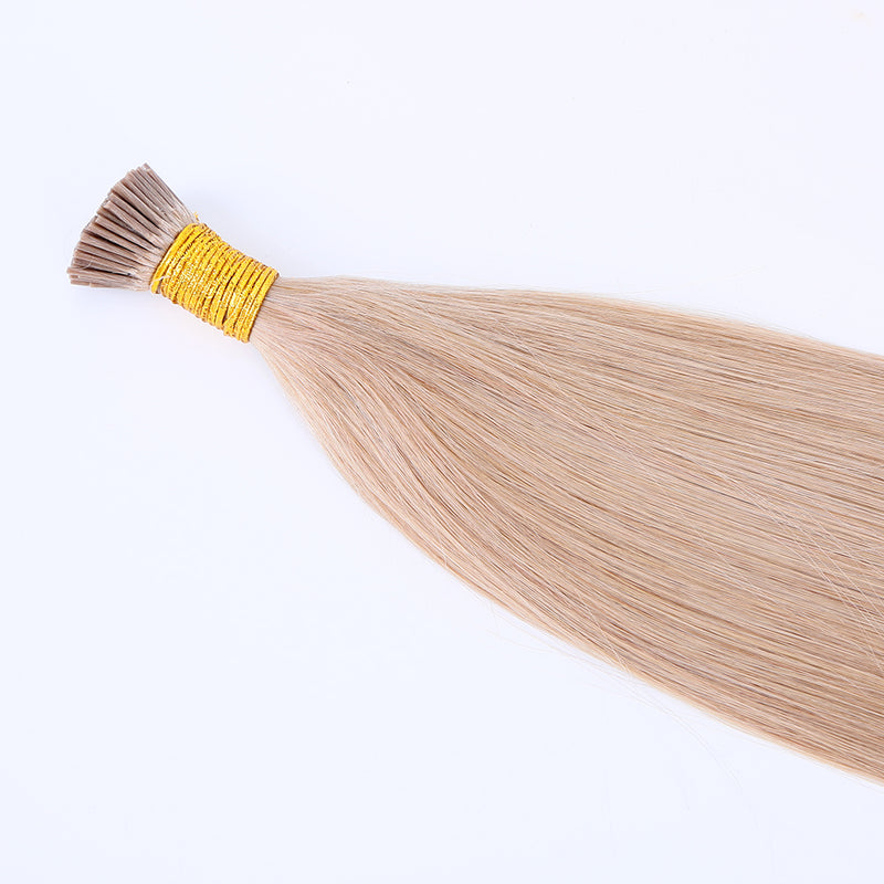 Wholesale factory price 100 human hair i tip hair extension U tip K tip hair extension