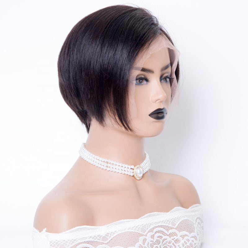 SW-3 Pixi cut lace front wig short wig cheap human hair wigs