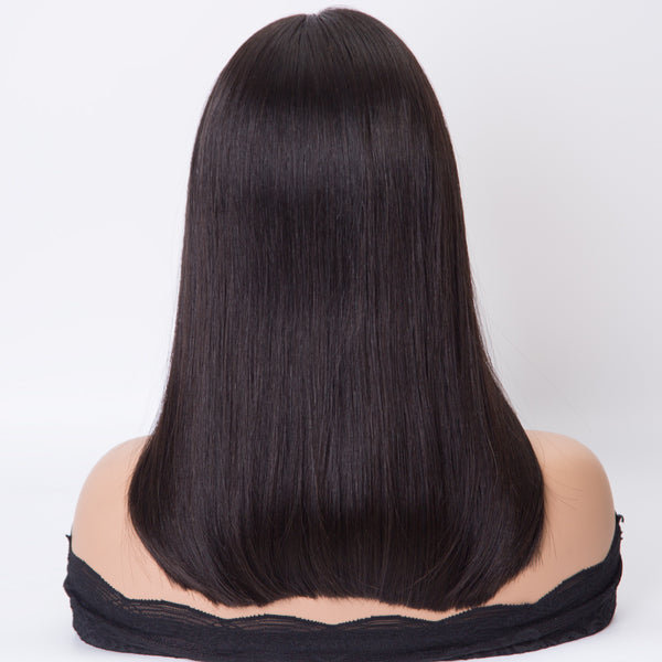 virgin natural color glueless mono top lace front fully hand tied wigs european human hair wigs for women