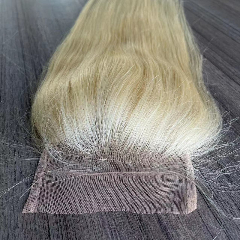 18 inches 5*6 inches HD lace closure blonde 613 color 100% human hair