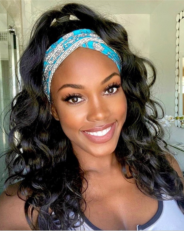 12A brazilian Virgin Human Hair body wave natural color 150% 180% No lace front wigs body wave headband wig for women