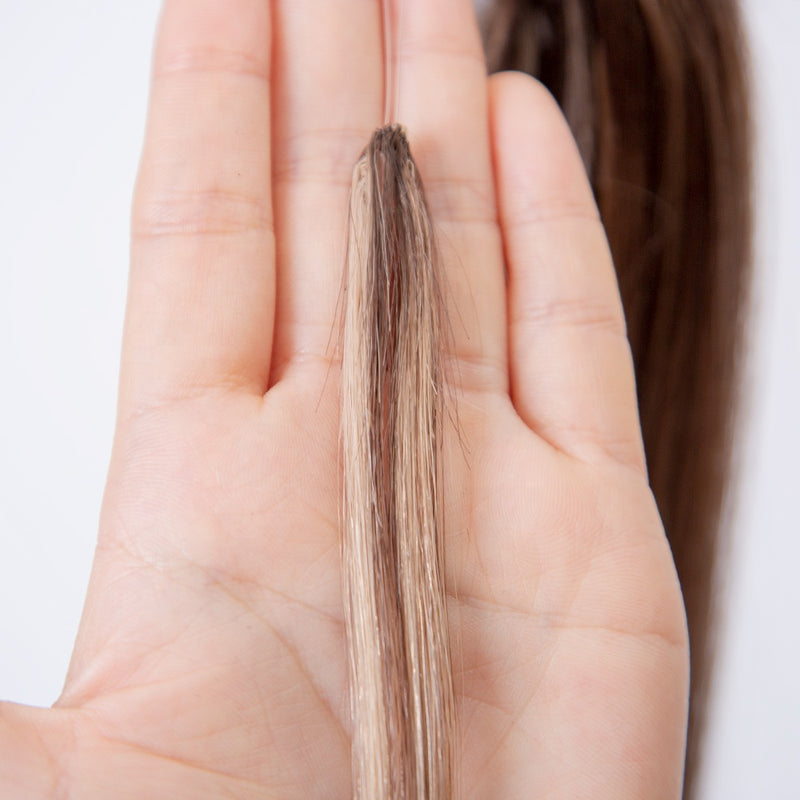 Brown balayage color feather hair extension 100 human hair cuticle aligned hair on sale