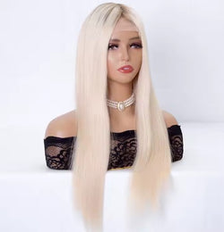 20 inch rooted white blonde European virgin human hair Silk Top Jewish Wig Kosher Wigs for women