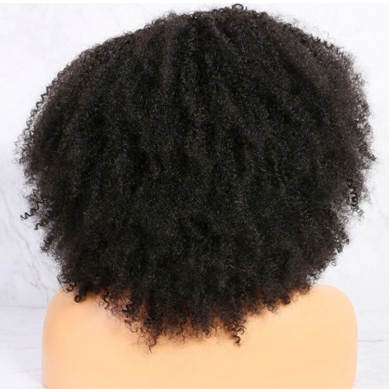 Raw human indian/brazilian hair Kinky Curly U-Part Wigs