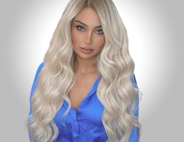 #613 Blonde Hair 13"x4" Lace Front Wigs Body Wave, Indian Remy Human Hair, Pre-plucked hairline,Removable elastic band