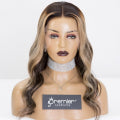 Claire--Full Lace Wigs Blonde Highlights Chinese Virgin Human Hair