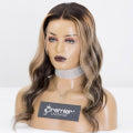 Claire--Full Lace Wigs Blonde Highlights Chinese Virgin Human Hair