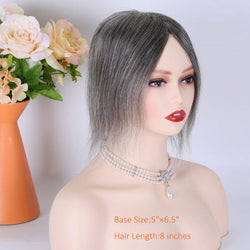 18 inch grey color European virgin human hair HD full lace wig for women