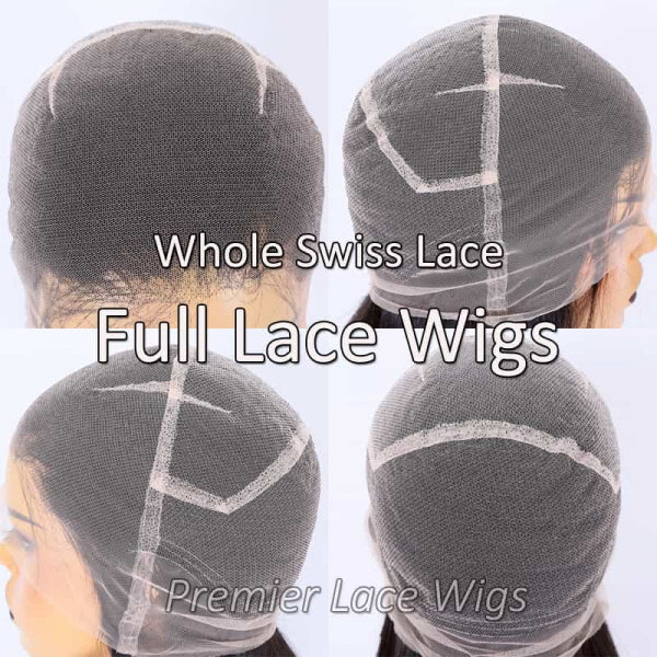 "Real Scalp" Silk Top Full Lace Wigs 100% Hand-Tied, Brazilian Virgin Human Hair Deep Wave